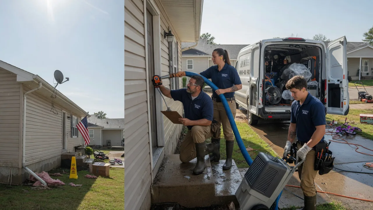 Ceiling Water Damage Restoration in Bradley, OK near me
